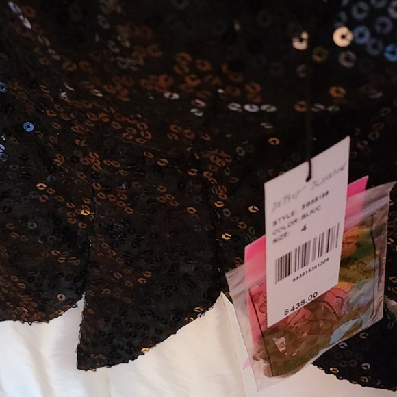 Betsey Johnson Special Occasion Dress Black Sequin - Picture 5 of 5